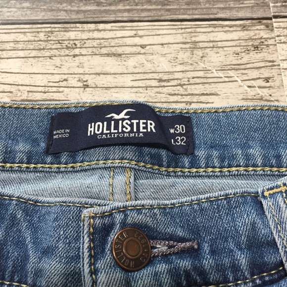 Hollister Epic Flex Skinny Jeans Men’s 30x32 Light Wash Blue Denim - Picture 11 of 11
